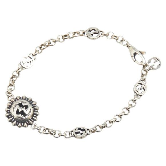 Gucci Interlocking G SV925 Bracelet - Picture 1 of 7